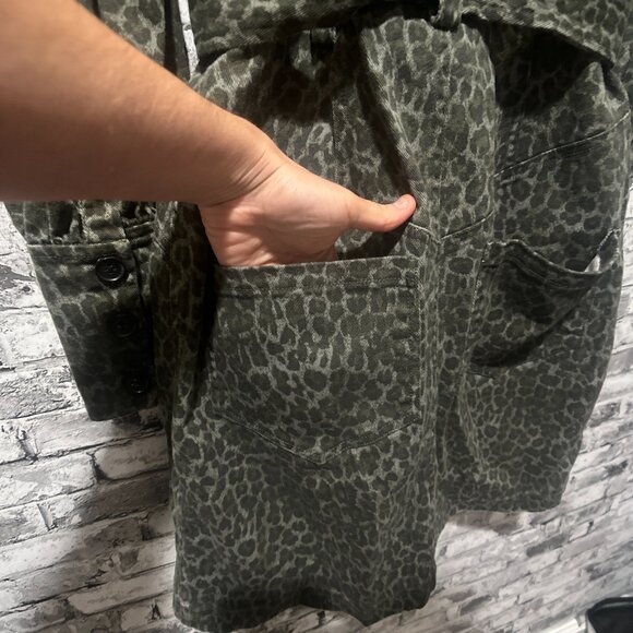 EUC Marissa Webb Mera Animal Print Cotton Canvas Jacket Womens Size 6 - Picture 10 of 15